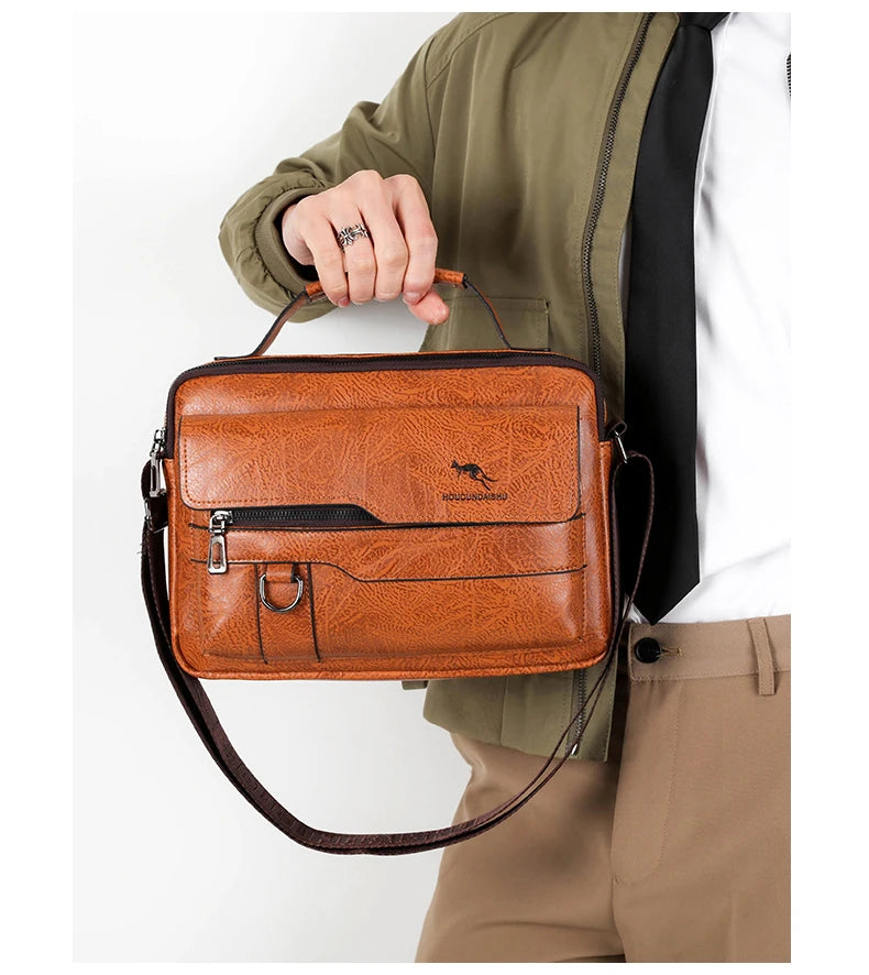 Luxury Leather Messenger
