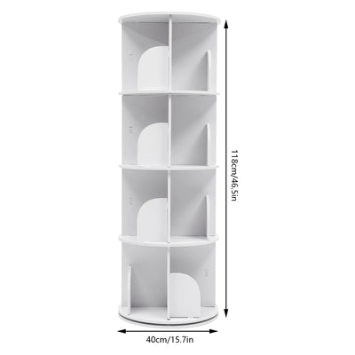Rotating Wooden Bookshelf
