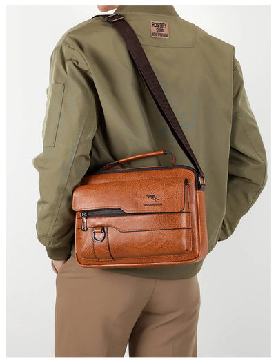 Luxury Leather Messenger