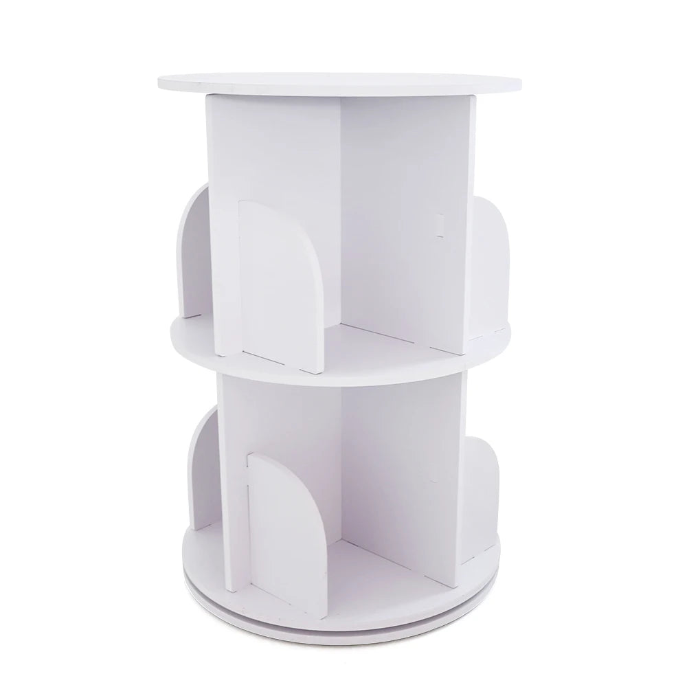 Rotating Wooden Bookshelf