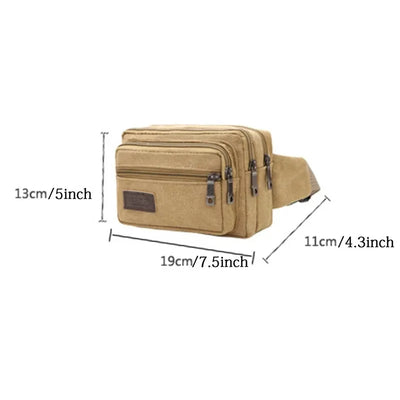 Outdoor Canvas Waist Bag