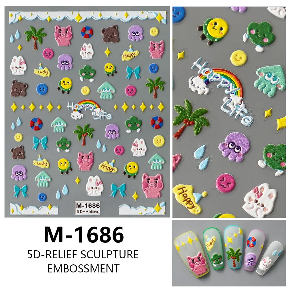 5D Nail Stickers