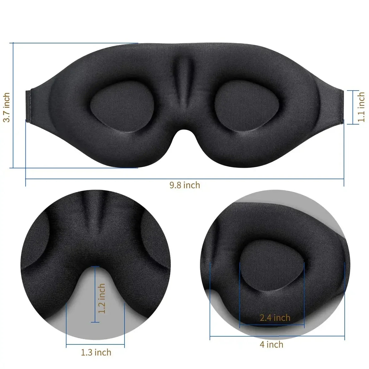 light-Blocking Sleep Mask for Men & Women
