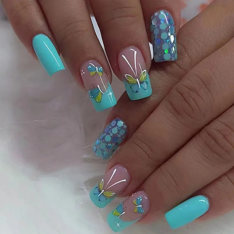 Butterfly Press-On Nails
