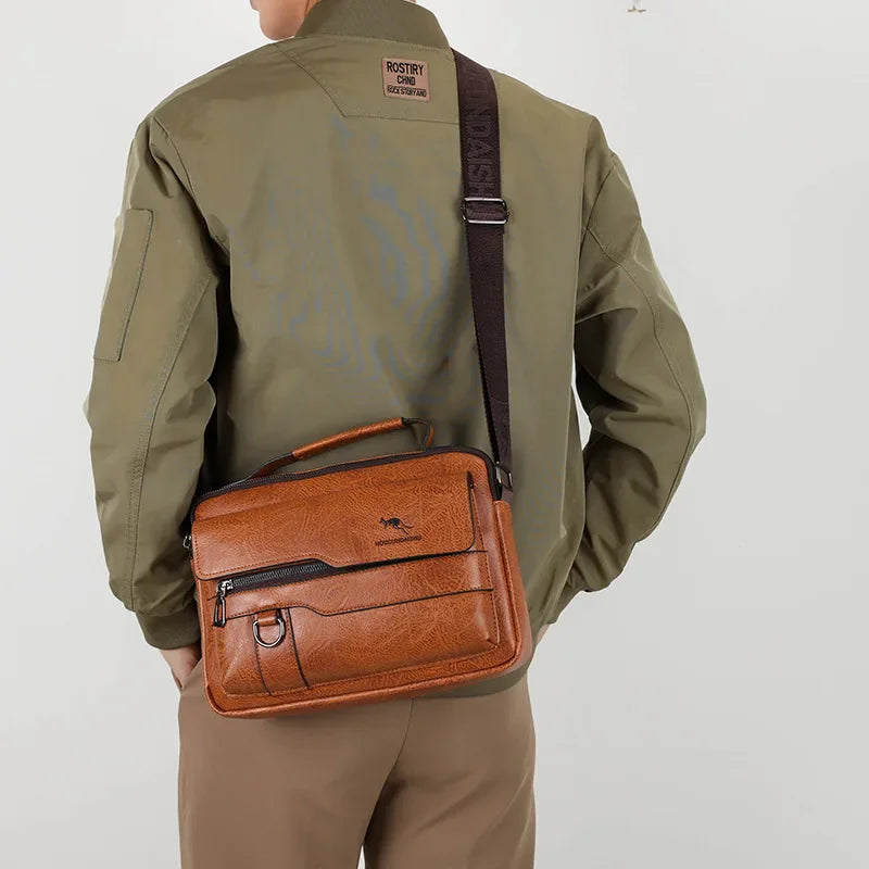 Luxury Leather Messenger