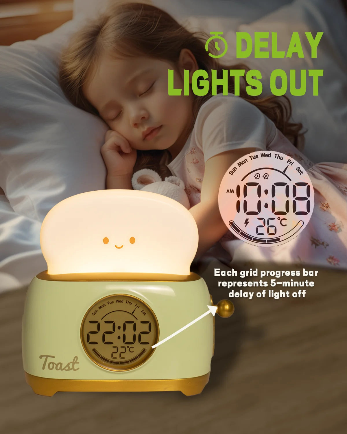 Wake-Up Nightlight Clock
