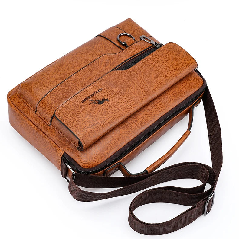 Luxury Leather Messenger