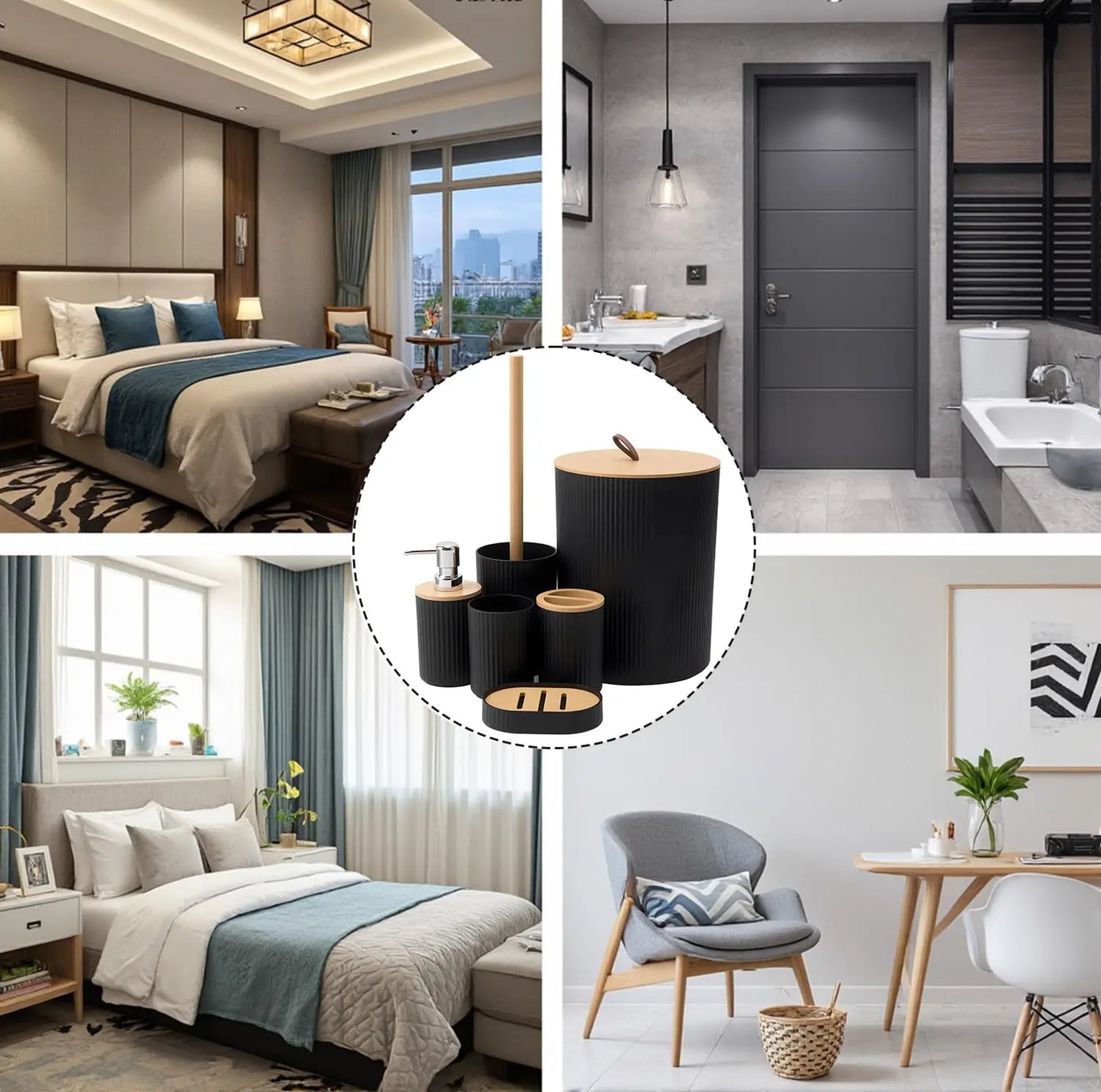 Modern Bathroom Essentials Set