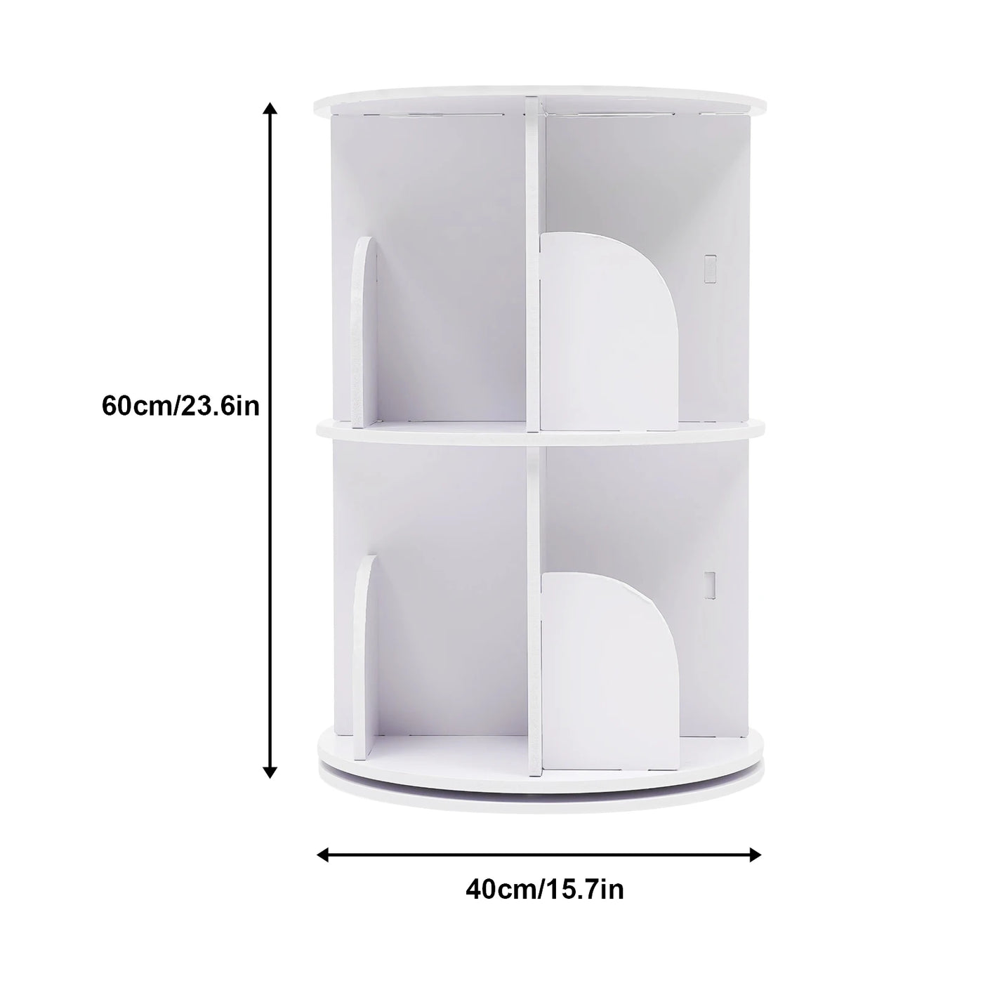 Rotating Wooden Bookshelf