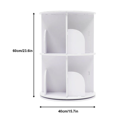 Rotating Wooden Bookshelf