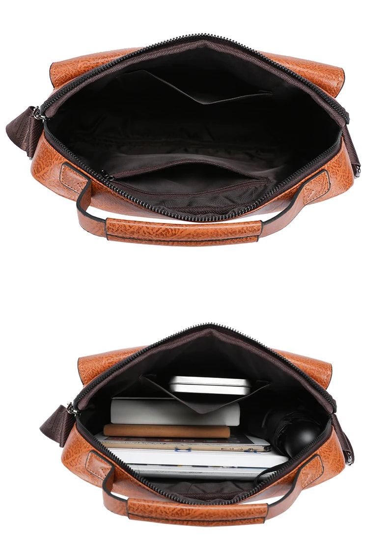 Luxury Leather Messenger