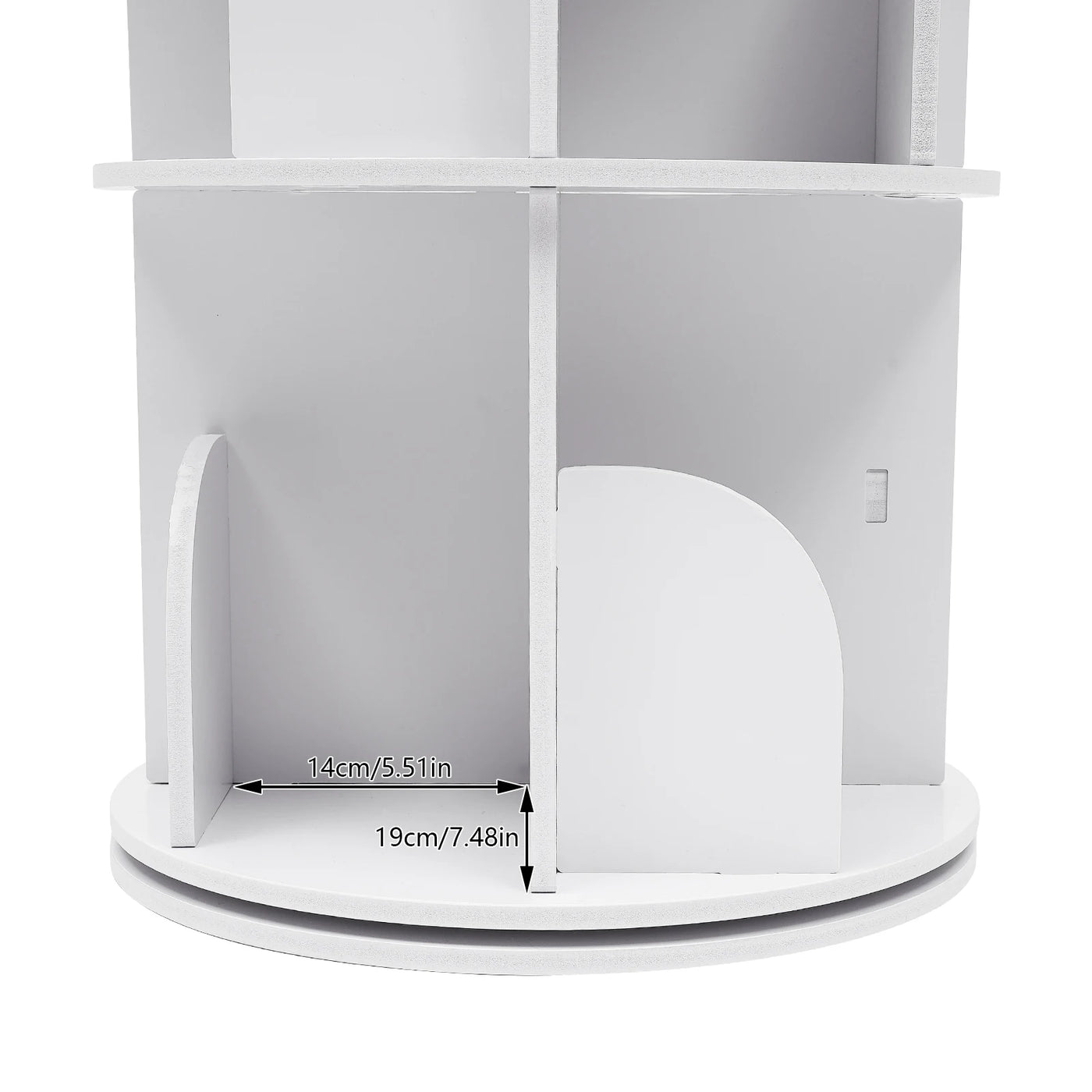 Rotating Wooden Bookshelf