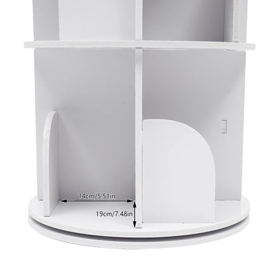 Rotating Wooden Bookshelf