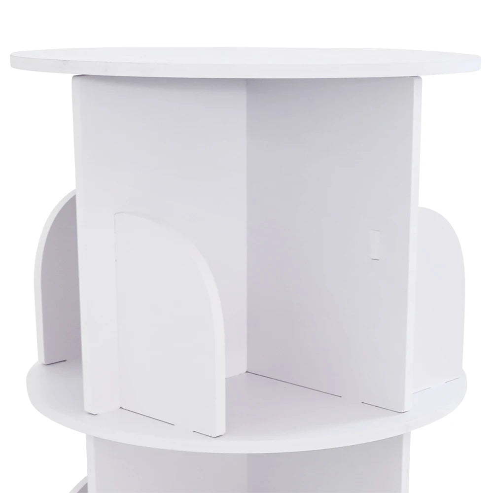 Rotating Wooden Bookshelf