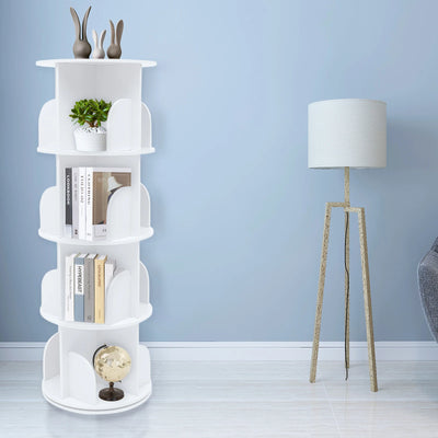 Rotating Wooden Bookshelf