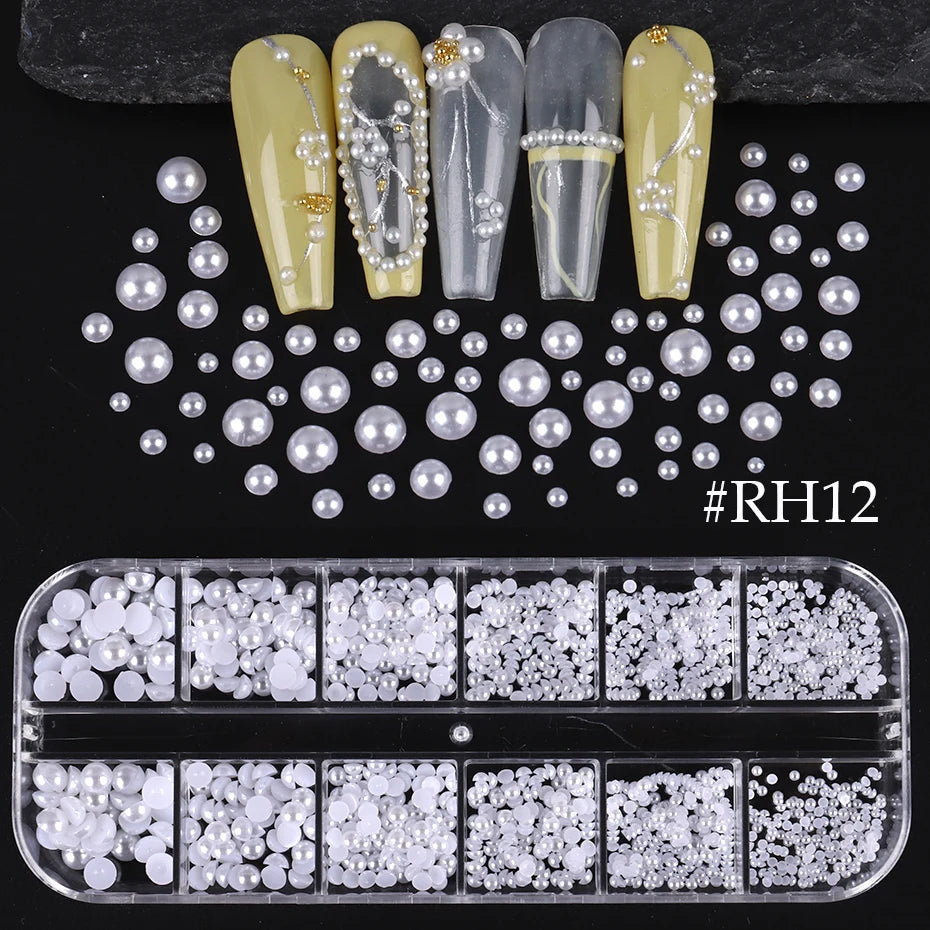 Pearl Nail Charms