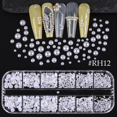 Pearl Nail Charms