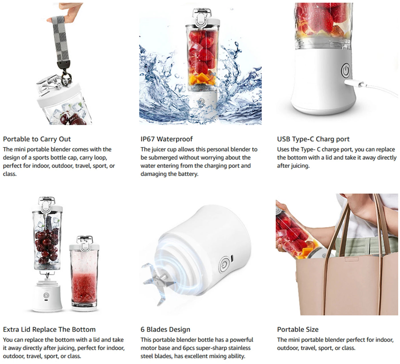 Portable Shakes & Smoothie Blender