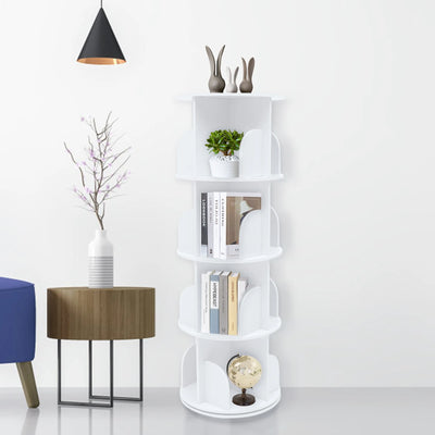 Rotating Wooden Bookshelf