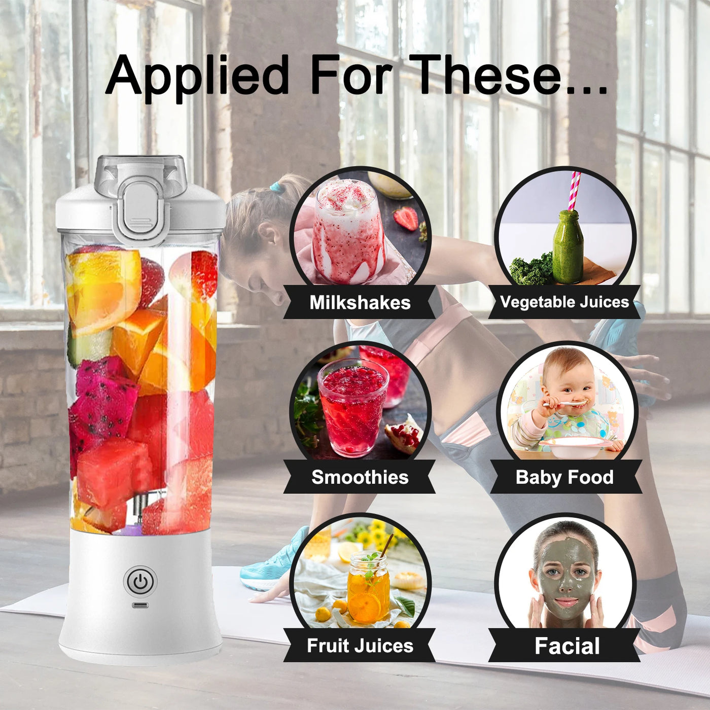 Portable Shakes & Smoothie Blender