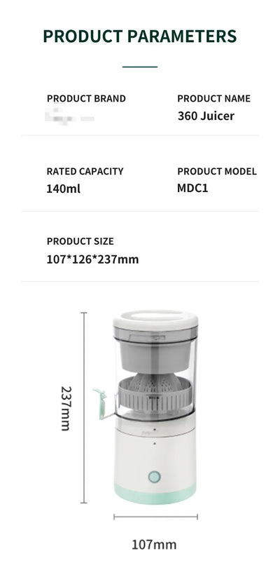 Rechargeable Mini Fruit Blender