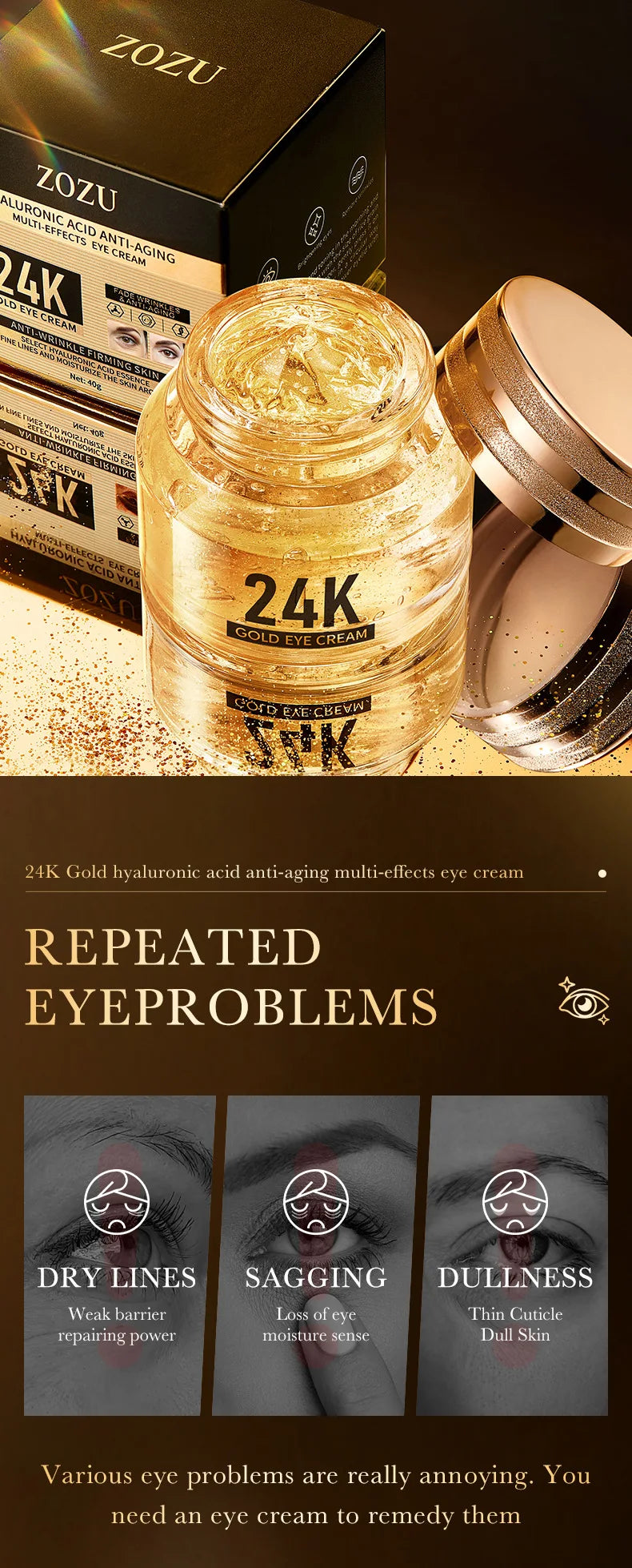 24K Gold Eye Cream
